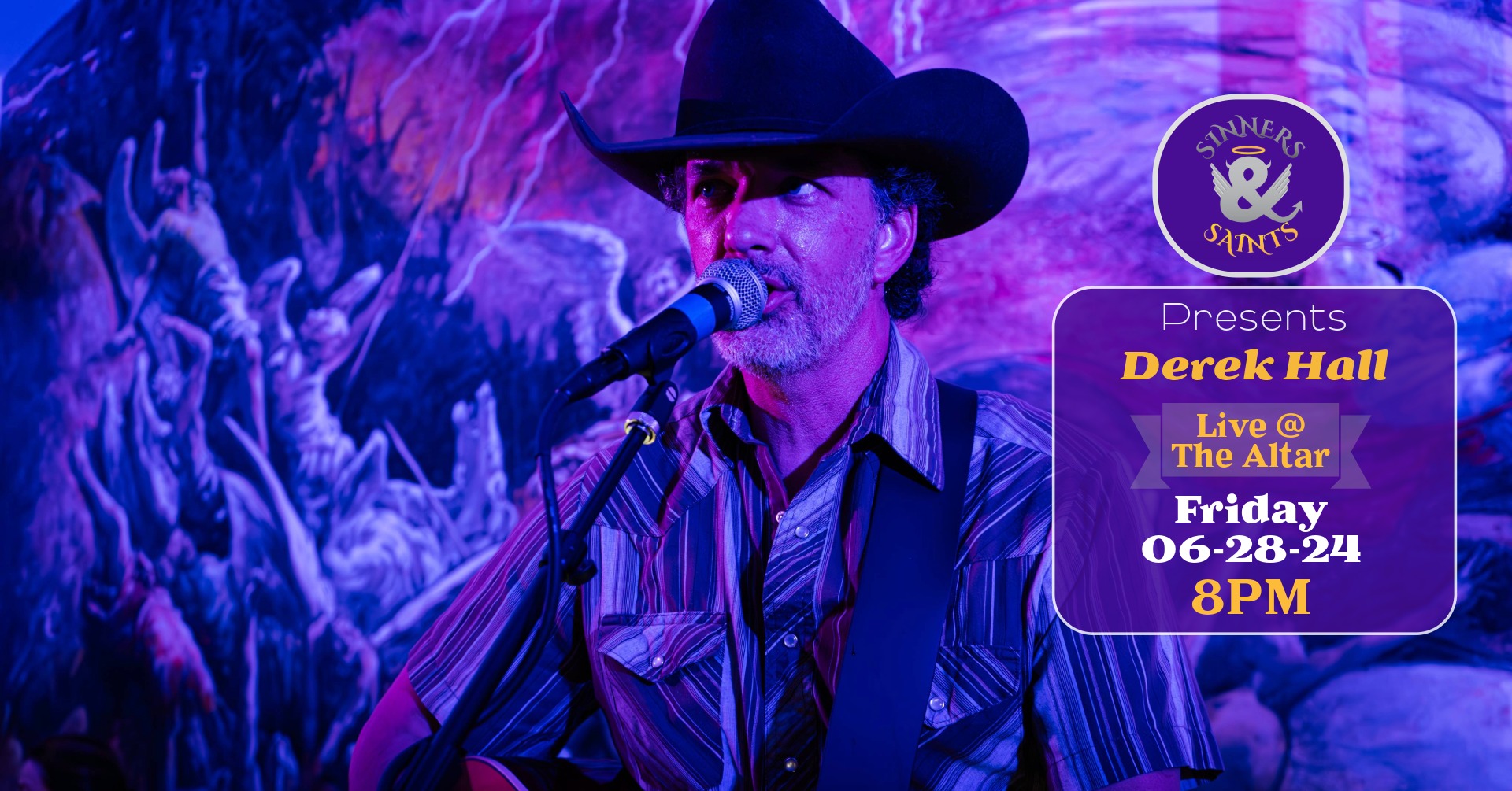 Derek Hall - Live at Sinners & Saints Castle Rock @ 8pm June 28th