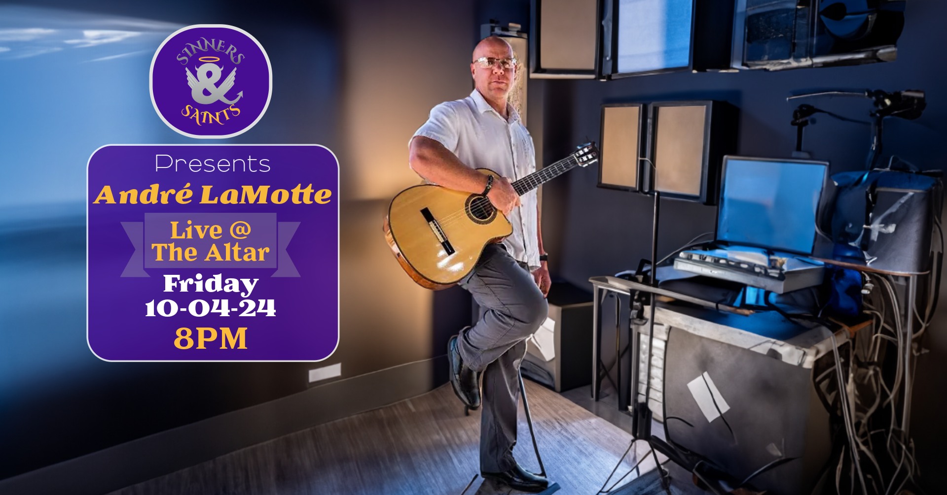 Andre LaMotte live at Sinners & Saints Castle Rock @ 8pm Oct. 4, 2024