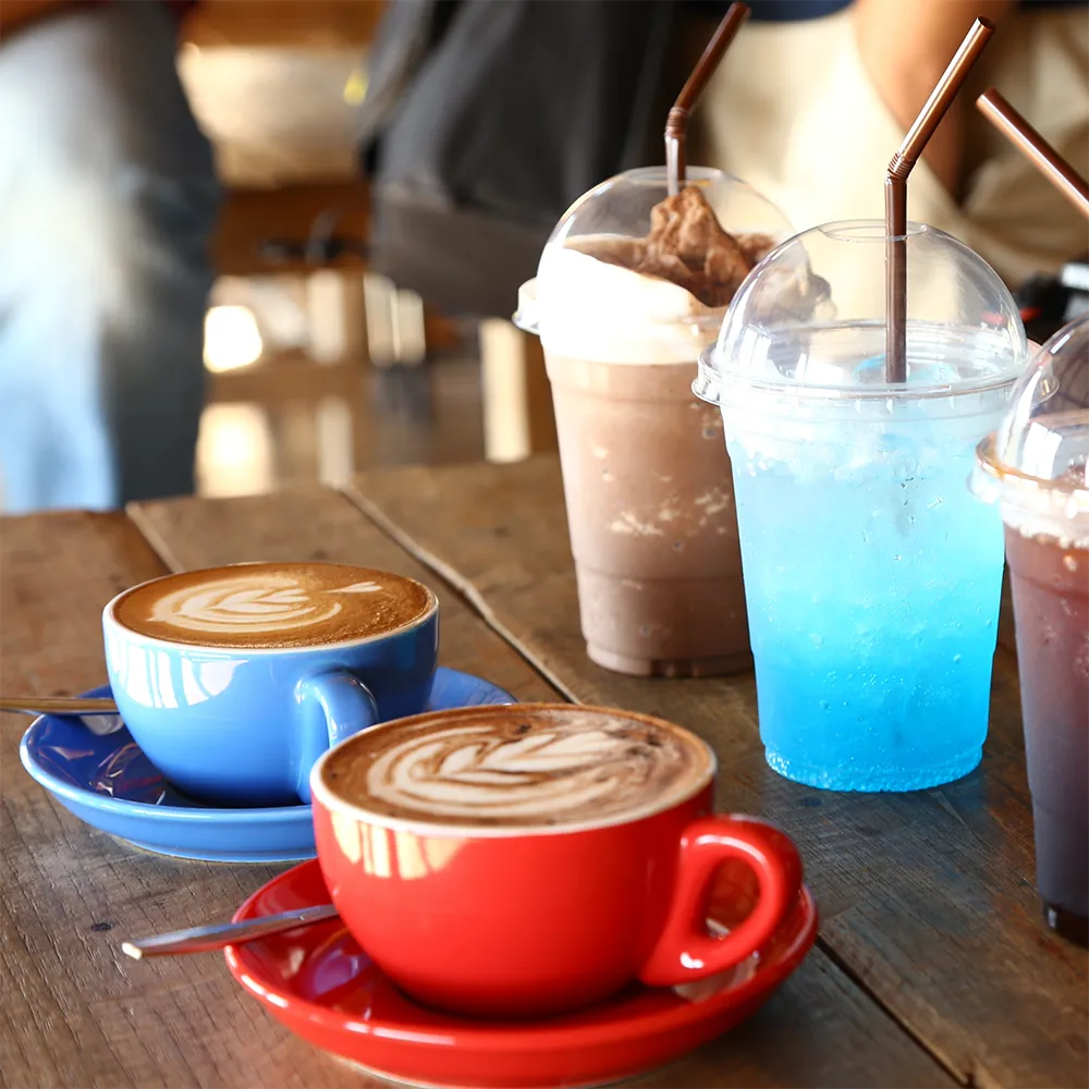 Mocha lattes and Italian Sodas at Apres Coffee - downtown Castle Rock, CO