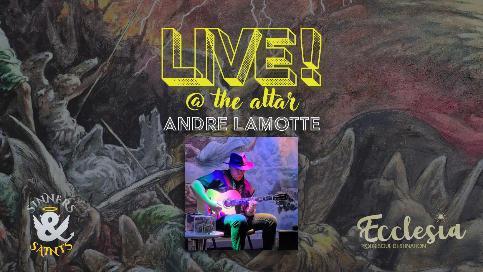André LaMotte - Live at the Altar at Sinners & Saints Castle Rock @ 8pm September 18, 2026