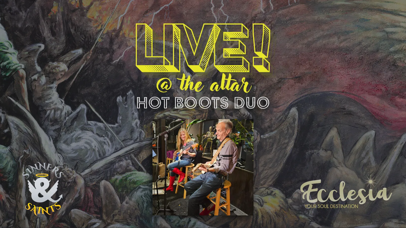 Hot Boots Duo - Live at the Altar at Sinners & Saints Castle Rock @ 8pm October 30, 2026